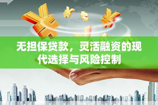 贡井无担保贷款，灵活融资的现代选择与风险控制
