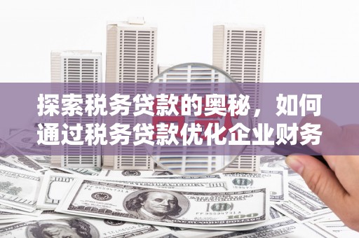 贡井探索税务贷款的奥秘，如何通过税务贷款优化企业财务