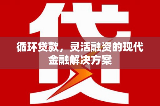 贡井循环贷款，灵活融资的现代金融解决方案