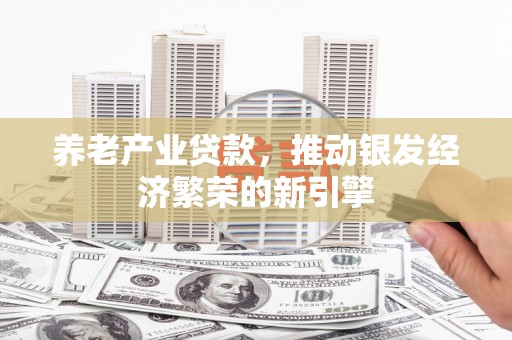 贡井养老产业贷款，推动银发经济繁荣的新引擎