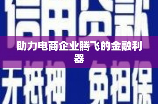 贡井助力电商企业腾飞的金融利器
