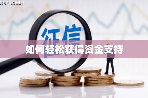 贡井如何轻松获得资金支持